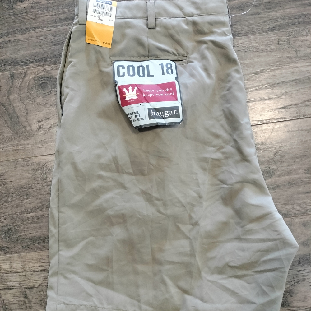 Haggar Cool 18 Light Tan Shorts